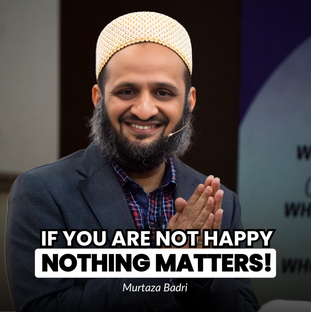 Post - if you are not happy nothing matters